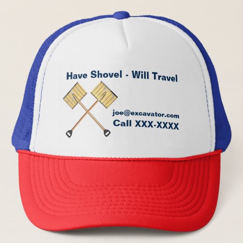 Snow Shoveling Business Trucker Hat