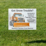 Snow Shoveling Removal Company Marketing Yard Sign