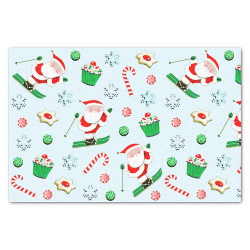 Snow Ski Holiday Christmas Tissue Paper