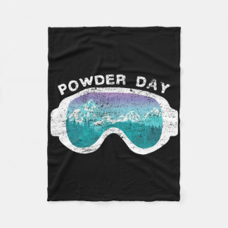 Snow Ski Powder Day Snowboarding Mountain Sport Fleece Blanket