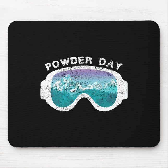 Snow Ski Powder Day Snowboarding Mountain Sport  Mouse Pad (Front)
