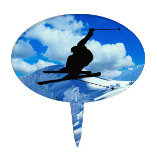 SNOW SKIER CAKE TOPPER