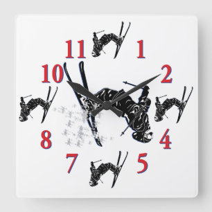 Snow Skier Clock - Its time to Ski