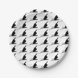 Snow Skier Paper Plates
