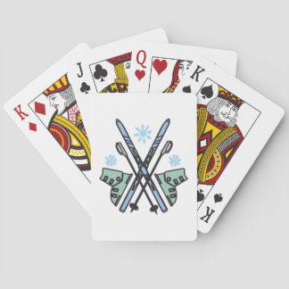 Snow Skiing Poker Cards