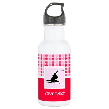 Snow Skiing Water Bottle by SportsWare at Zazzle