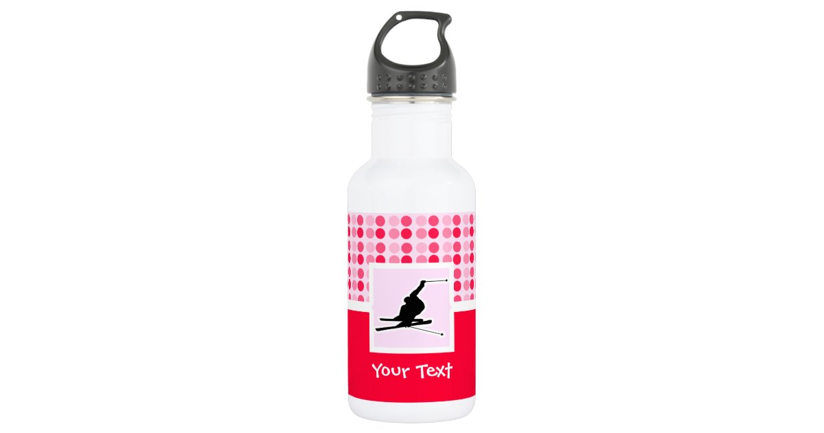 Snow Skiing Water Bottle Zazzle
