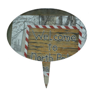 Snow Snowflake Frozen Weather North Pole Alaska Cake Topper