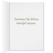 Snow Sprinkled Pink and Yellow Tulips Cards (Inside (Right))