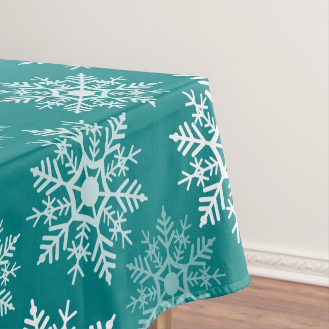 Snow Stars - Christmas Decor - Table Cloth (In Situ)