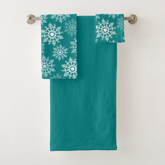 Snow Stars - Christmas Towel Set (Insitu)