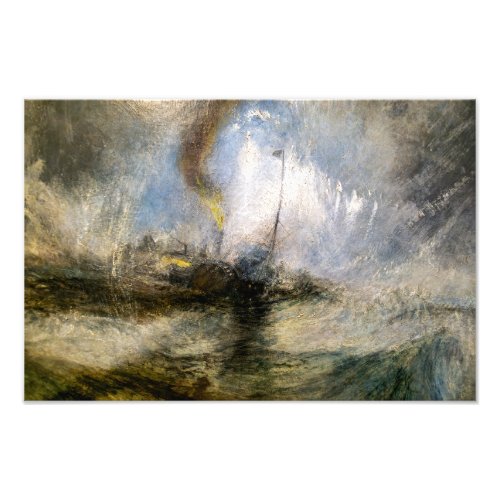 Snow Storm  JMW Turner  Photo Print