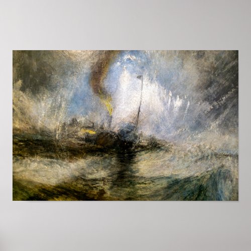 Snow Storm  JMW Turner  Poster