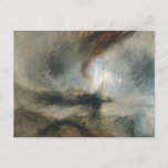 Snow Storm: Steam-Boat Harbour&#39;s Mouth JMW Turner Postcard