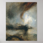 Snow Storm: Steam-Boat Harbour&#39;s Mouth JMW Turner Poster