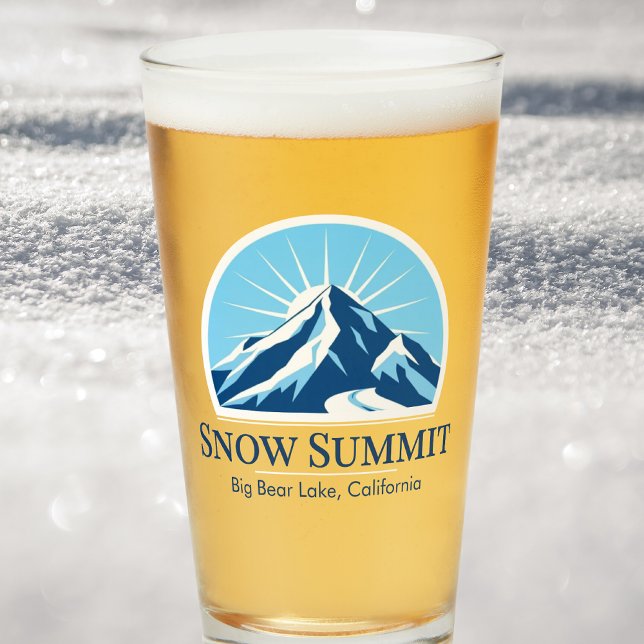 Snow Summit California ski resort souvenir  Glass (Creator Uploaded)