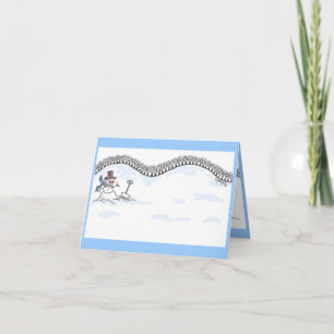 SNOW THANKS THANK YOU CARD
