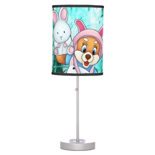 Snow the dog table lamp