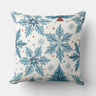 Snow  throw pillow