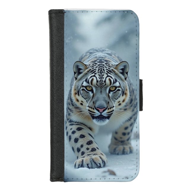 Snow Tiger  iPhone Wallet Case (Front)