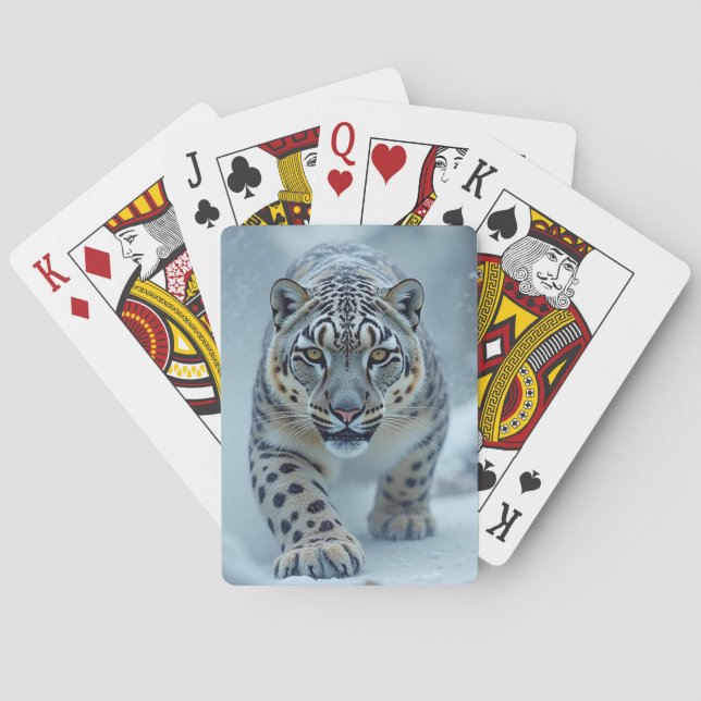 Snow Tiger  Poker Cards (Back)