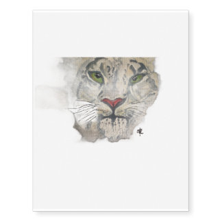 Snow Tiger Temporary Tattoos