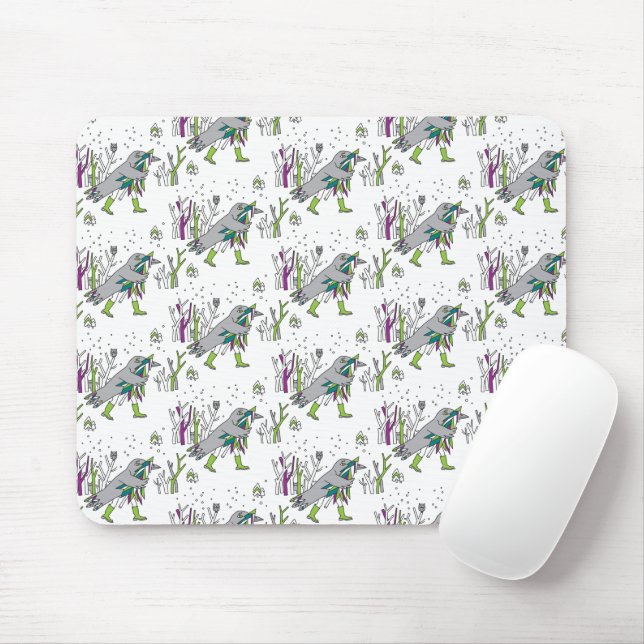 Snow time mouse pad (With Mouse)