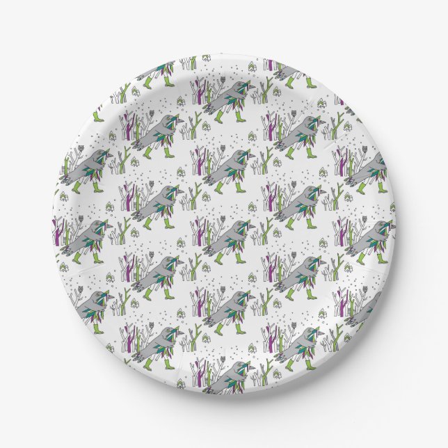 Snow time paper plates (Front)