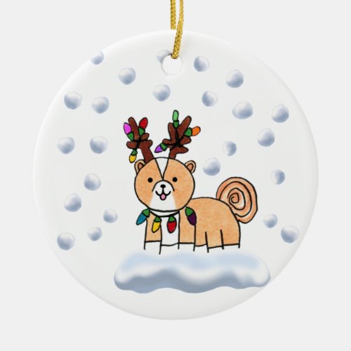 Snow Time with Pupeye Tree Ornament 