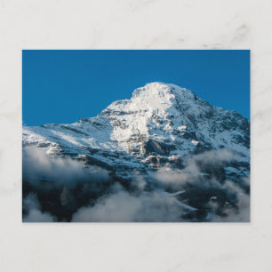 Snow topped Jungfrau mountains - Postcard