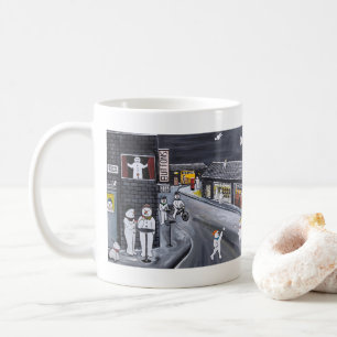 Snow Town Painting by Alfred Fox Coffee Mug