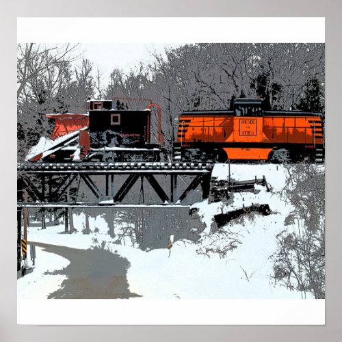 Snow Train PosterPrint Poster