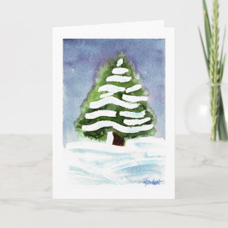 "Snow Tree" - Holiday Christmas Tree Card