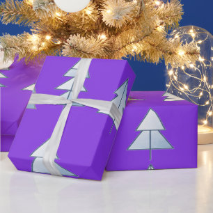 Snow Trees Elegant Winter Wrapping Paper
