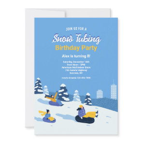 Snow Tubing Invitations