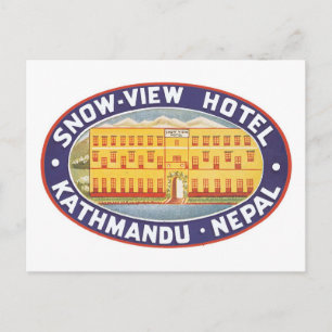 Snow View Hotel Kathmandu Nepal Postcard