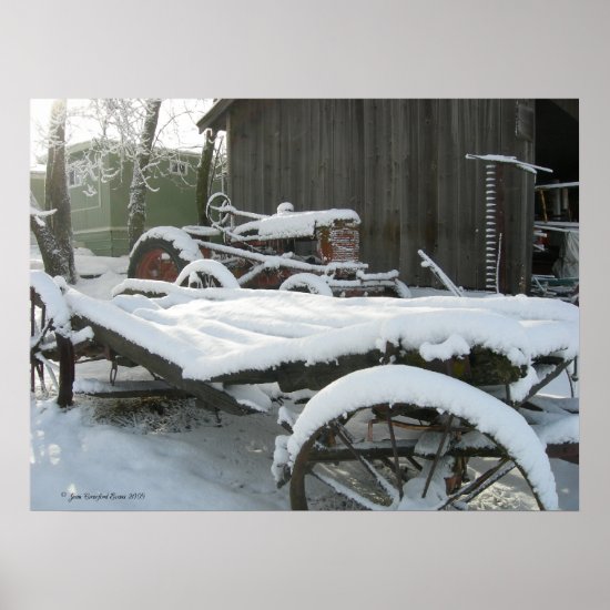 Snow wagon poster