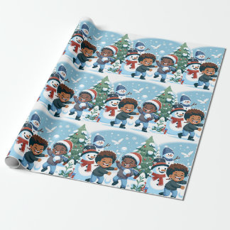 Snow War-Christmas Wrapping Paper