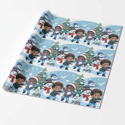 Snow War_Christmas Wrapping Paper