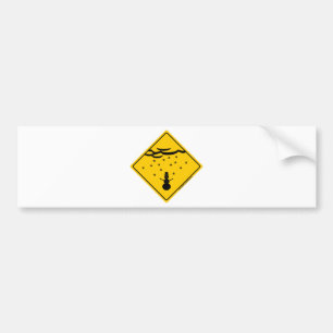 Snow Weather Warning Merchandise and Clothing Bumper Sticker