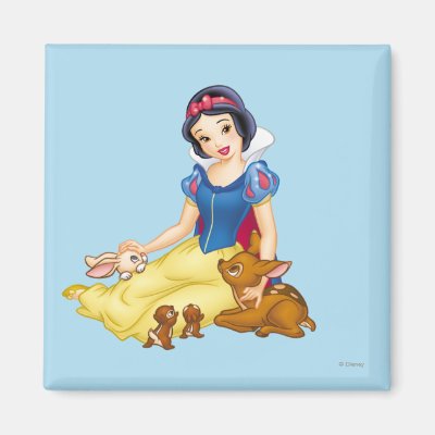 Snow White and Animal Friends Magnet