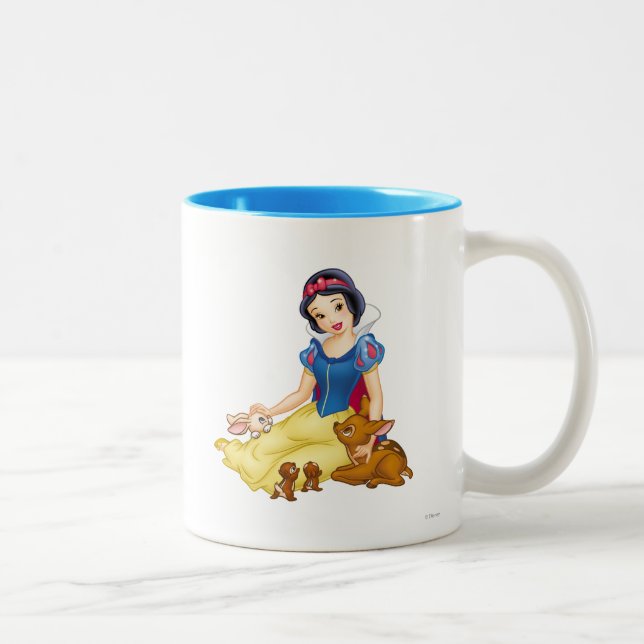 Snow White and Animal Friends Two-Tone Coffee Mug (Right)