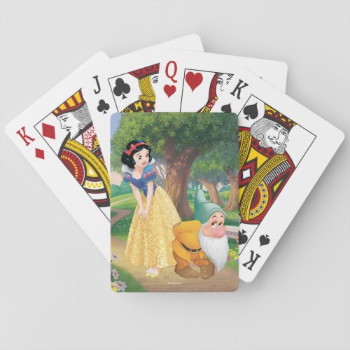 Snow White And Bashful Playing Cards