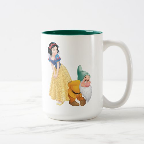 Snow White And Bashful Two_Tone Coffee Mug