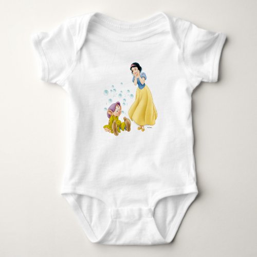 Snow White and Dopey Bubbles Baby Bodysuit