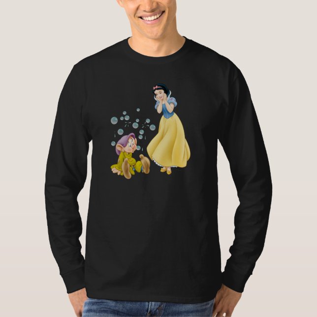 Snow White and Dopey Bubbles T-Shirt (Front)