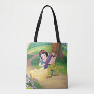 Snow White And Dopey Tote Bag