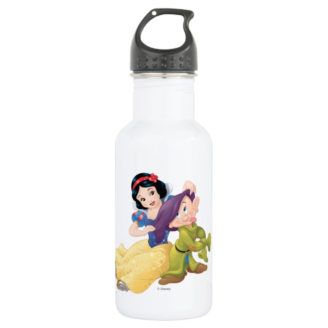 Snow White And Dopey Water Bottle (Front)