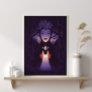 Snow White and Evil Queen Purple Poster