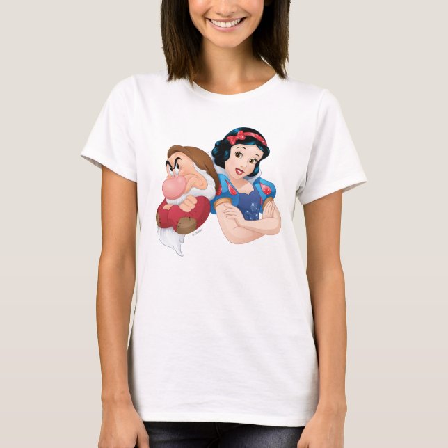 Snow White And Grumpy T-Shirt (Front)